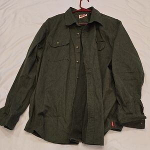 Wrangler Dark Green Button Shirt